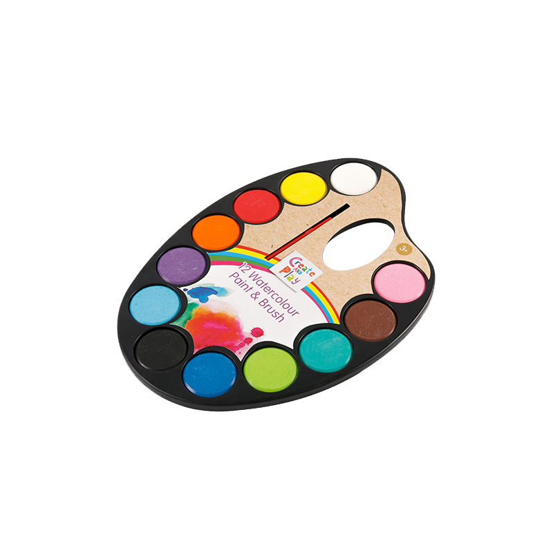 24 színű Solid Watercolors festéktorta diákoknak